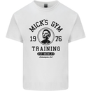 Micks Gym Training Boxing Boxer Box Mens Cotton T-Shirt Tee Top White