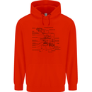 Microscope Biology Science Mens 80% Cotton Hoodie Bright Red