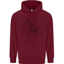 Microscope Biology Science Mens 80% Cotton Hoodie Maroon