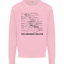 Microscope Original Sellfie Funny Biology Mens Sweatshirt Jumper Light Pink