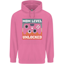 Mom Level Unlocked New Mommy Baby Born Mens 80% Cotton Hoodie Azelea