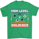 Mom Level Unlocked New Mommy Baby Born Mens T-Shirt 100% Cotton Irish Green