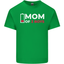 Mom of 2 Boys Funny Mother's Day Mens Cotton T-Shirt Tee Top Irish Green