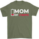 Mom of 2 Boys Funny Mother's Day Mens T-Shirt Cotton Gildan Military Green