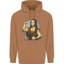 Mona Lifter Funny Gym Bodybuilding Workout Mens 80% Cotton Hoodie Caramel Latte