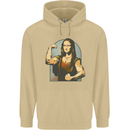 Mona Lifter Funny Gym Bodybuilding Workout Mens 80% Cotton Hoodie Sand
