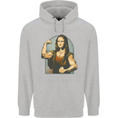 Mona Lifter Funny Gym Bodybuilding Workout Mens 80% Cotton Hoodie Sports Grey