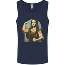 Mona Lifter Funny Gym Bodybuilding Workout Mens Vest Tank Top Navy Blue