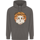 Moo I Mean Boo Funny Cow Halloween Mens 80% Cotton Hoodie Charcoal