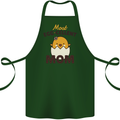 Mother's Day Easter Most Egg-cellent Mom Cotton Apron 100% Organic Forest Green