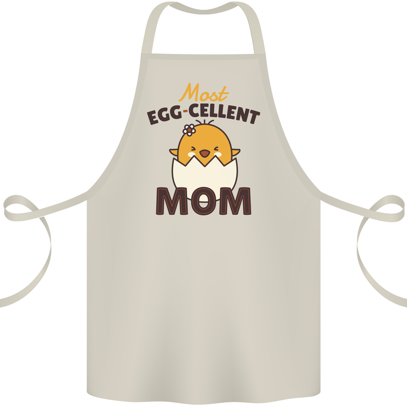 Mother's Day Easter Most Egg-cellent Mom Cotton Apron 100% Organic Natural