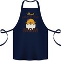 Mother's Day Easter Most Egg-cellent Mom Cotton Apron 100% Organic Navy Blue
