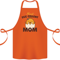 Mother's Day Easter Most Egg-cellent Mom Cotton Apron 100% Organic Orange
