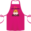 Mother's Day Easter Most Egg-cellent Mom Cotton Apron 100% Organic Pink