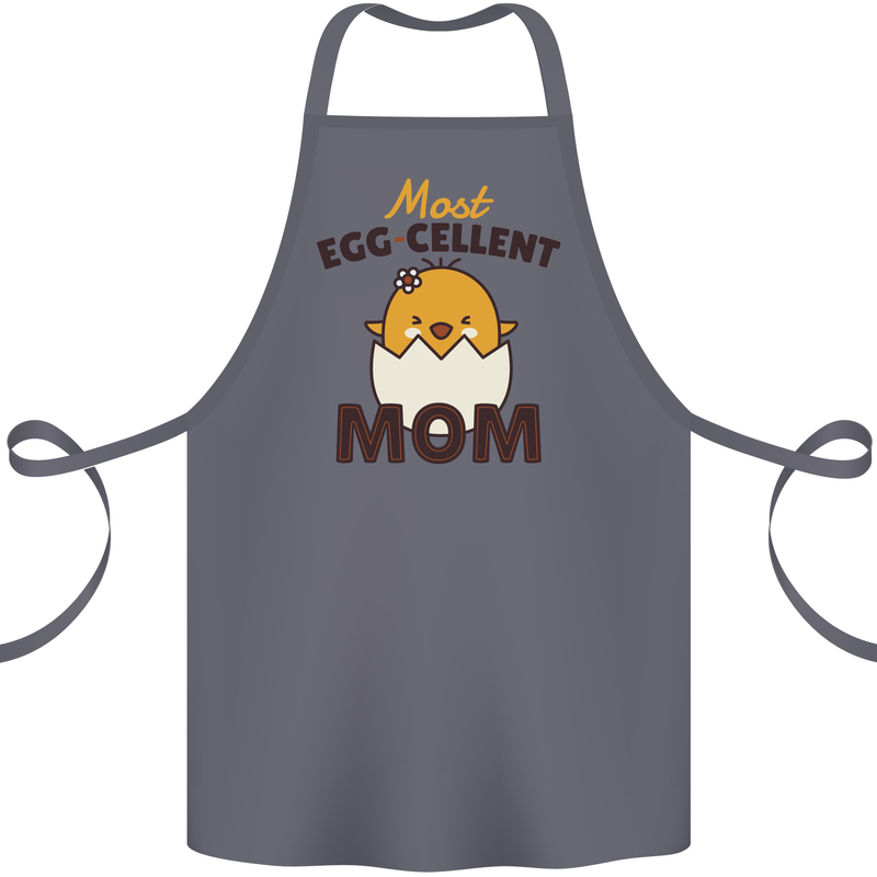 Mother's Day Easter Most Egg-cellent Mom Cotton Apron 100% Organic Steel