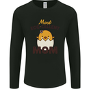 Mother's Day Easter Most Egg-cellent Mom Mens Long Sleeve T-Shirt Black
