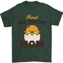 Mother's Day Easter Most Egg-cellent Mom Mens T-Shirt 100% Cotton Forest Green