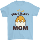 Mother's Day Easter Most Egg-cellent Mom Mens T-Shirt 100% Cotton Light Blue