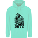 Motocross Bigger Toys Older Boys MotoX Mens 80% Cotton Hoodie Peppermint