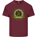 Motocross Club Dirt Bike MotoX Mens Cotton T-Shirt Tee Top Maroon