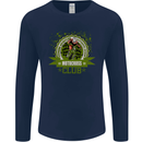 Motocross Club Dirt Bike MotoX Mens Long Sleeve T-Shirt Navy Blue