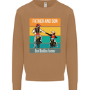 Motocross Father & Son Father's Day Mens Sweatshirt Jumper Caramel Latte
