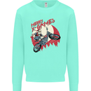Motocross Merry X Games Dirt Bike Motorbike Mens Sweatshirt Jumper Peppermint
