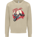Motocross Merry X Games Dirt Bike Motorbike Mens Sweatshirt Jumper Sand