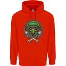Motocross Skull Dirt Bike MotoX Mens 80% Cotton Hoodie Bright Red