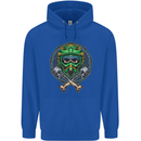 Motocross Skull Dirt Bike MotoX Mens 80% Cotton Hoodie Royal Blue
