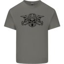 Motocross Skulls Dirt Bike MotoX Motorcycle Mens Cotton T-Shirt Tee Top Charcoal