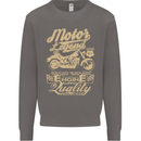 Motor Legend Biker Motorbike Motorcycle Mens Sweatshirt Jumper Charcoal