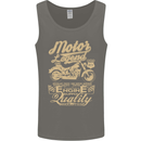 Motor Legend Biker Motorbike Motorcycle Mens Vest Tank Top Charcoal