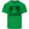 Motorbike Barcode Biker Motorcycle Kids T-Shirt Childrens Irish Green