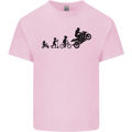 Motorbike Evolution Funny Biker Motorcycle Kids T-Shirt Childrens Light Pink