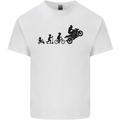 Motorbike Evolution Funny Biker Motorcycle Kids T-Shirt Childrens White