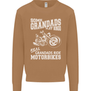 Motorbike Grandads Bingo Biker Motorcycle Mens Sweatshirt Jumper Caramel Latte