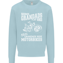 Motorbike Grandads Bingo Biker Motorcycle Mens Sweatshirt Jumper Light Blue