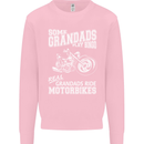 Motorbike Grandads Bingo Biker Motorcycle Mens Sweatshirt Jumper Light Pink