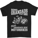 Motorbike Grandads Bingo Biker Motorcycle Mens T-Shirt Cotton Gildan Black