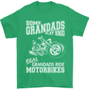 Motorbike Grandads Bingo Biker Motorcycle Mens T-Shirt Cotton Gildan Irish Green