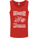 Motorbike Grandads Bingo Biker Motorcycle Mens Vest Tank Top Red