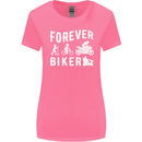 Motorbike Motorcycle Forever Biker Womens Wider Cut T-Shirt Azalea