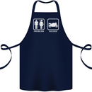 Motorbike Problem Solved Biker Motorcycle Cotton Apron 100% Organic Navy Blue