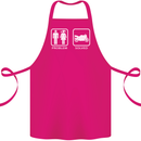 Motorbike Problem Solved Biker Motorcycle Cotton Apron 100% Organic Pink