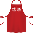 Motorbike Problem Solved Biker Motorcycle Cotton Apron 100% Organic Red
