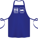 Motorbike Problem Solved Biker Motorcycle Cotton Apron 100% Organic Royal Blue