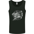 Motorcross Jump Dirt Bike MotoX Motosports Mens Vest Tank Top Black