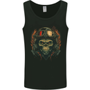 Motorcycle Gorilla Skull Motorbike Biker Mens Vest Tank Top Black