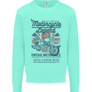 Motorcycle Legend Biker Motorcycle Chopper Mens Sweatshirt Jumper Peppermint